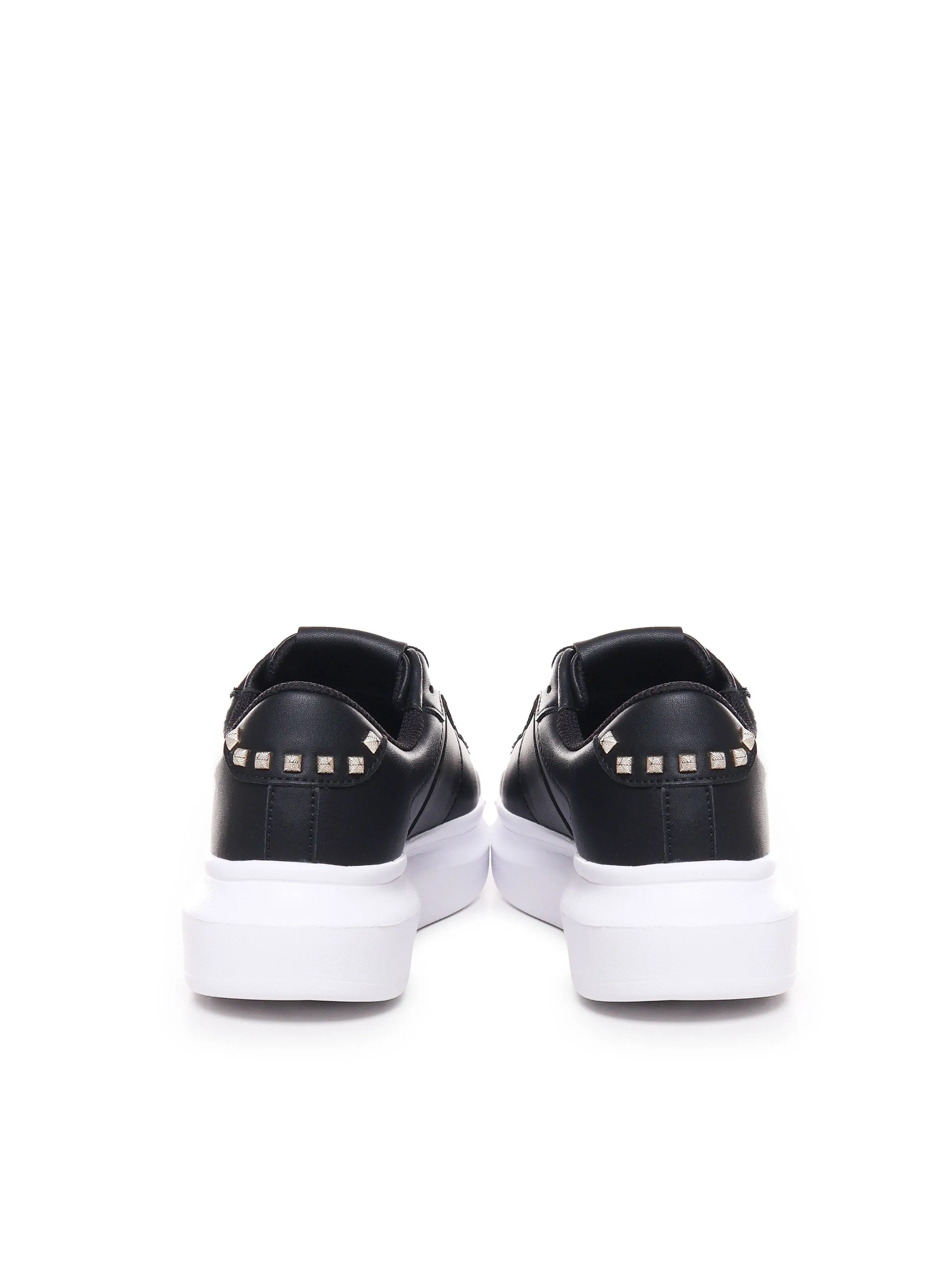 Calfskin Leather Sneakers with Side Bags