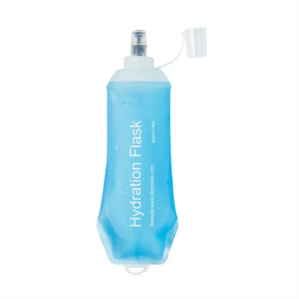 Compact Blue TPU Soft Flask for Active Hydration