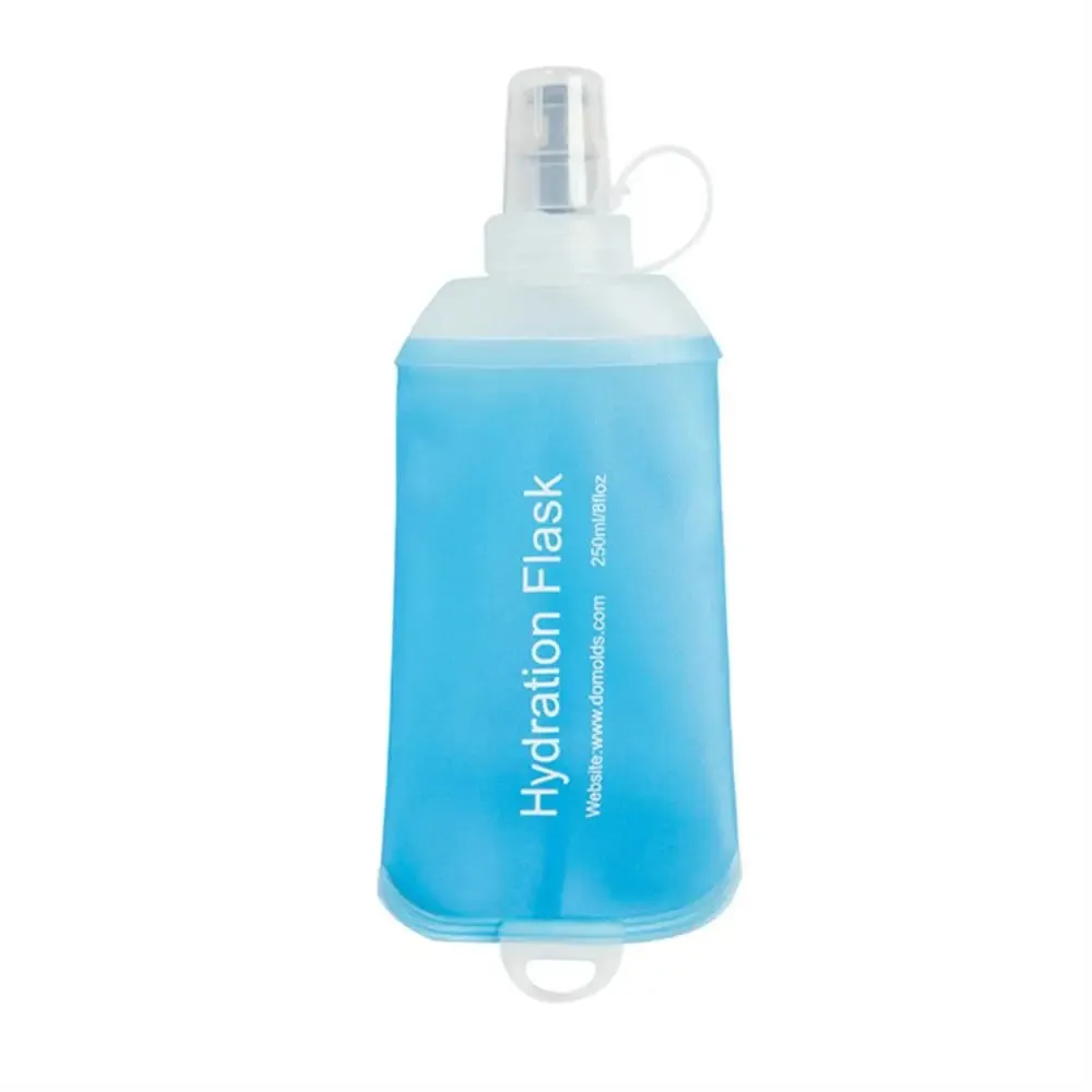 Compact Blue TPU Soft Flask for Active Hydration
