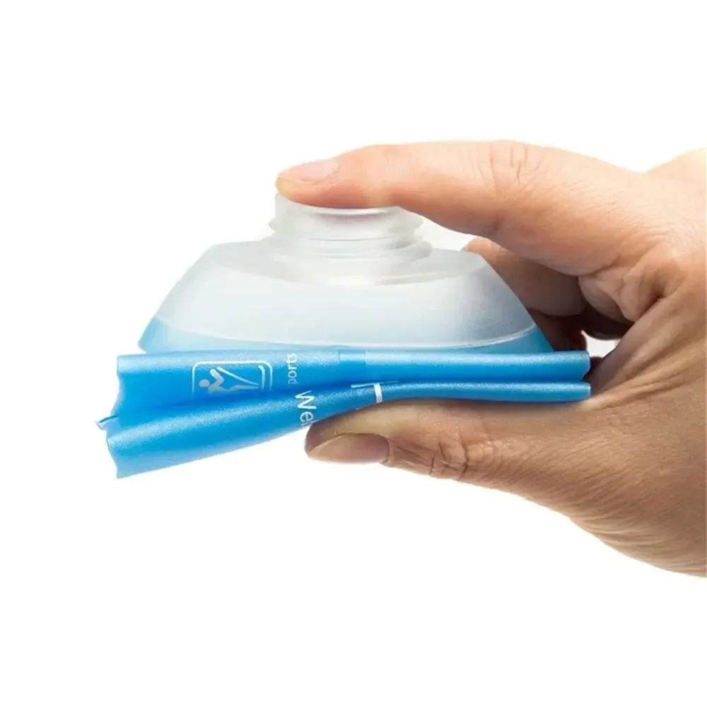 Compact Blue TPU Soft Flask for Active Hydration