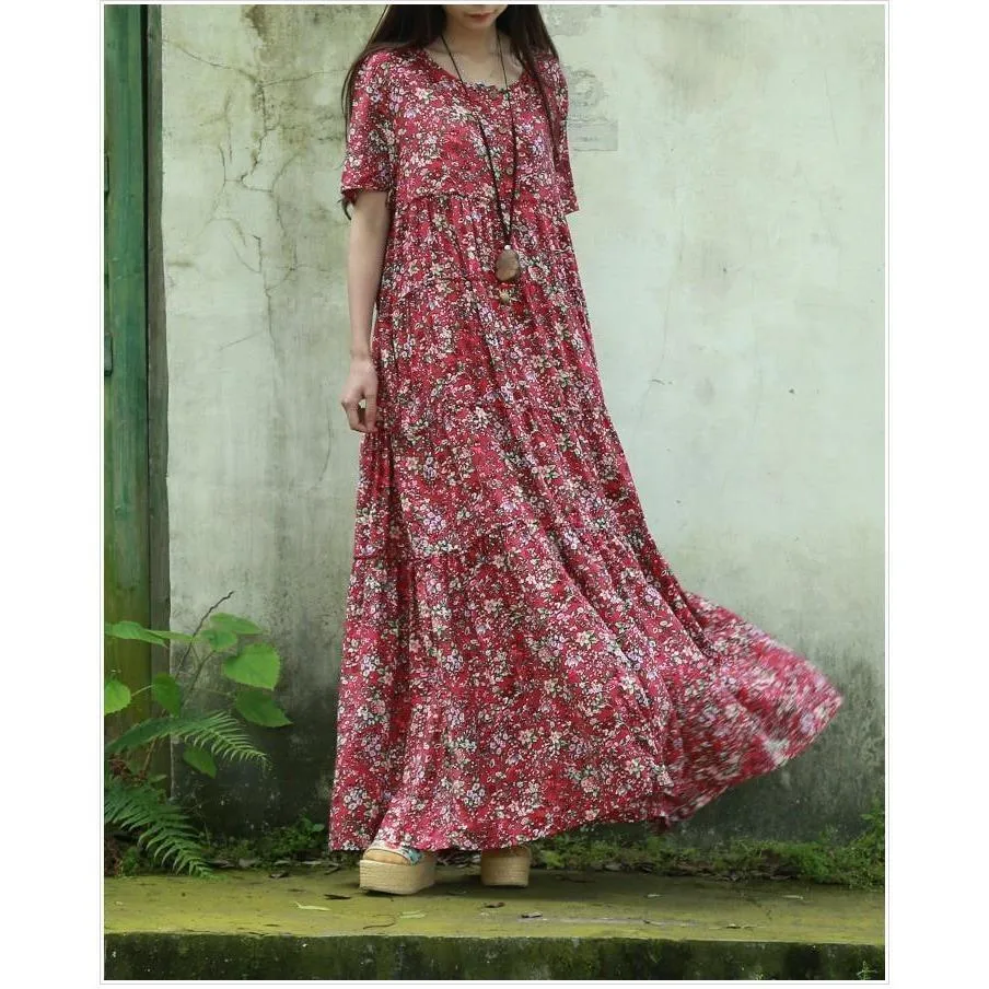 Floral Bohemian Hippie Dress