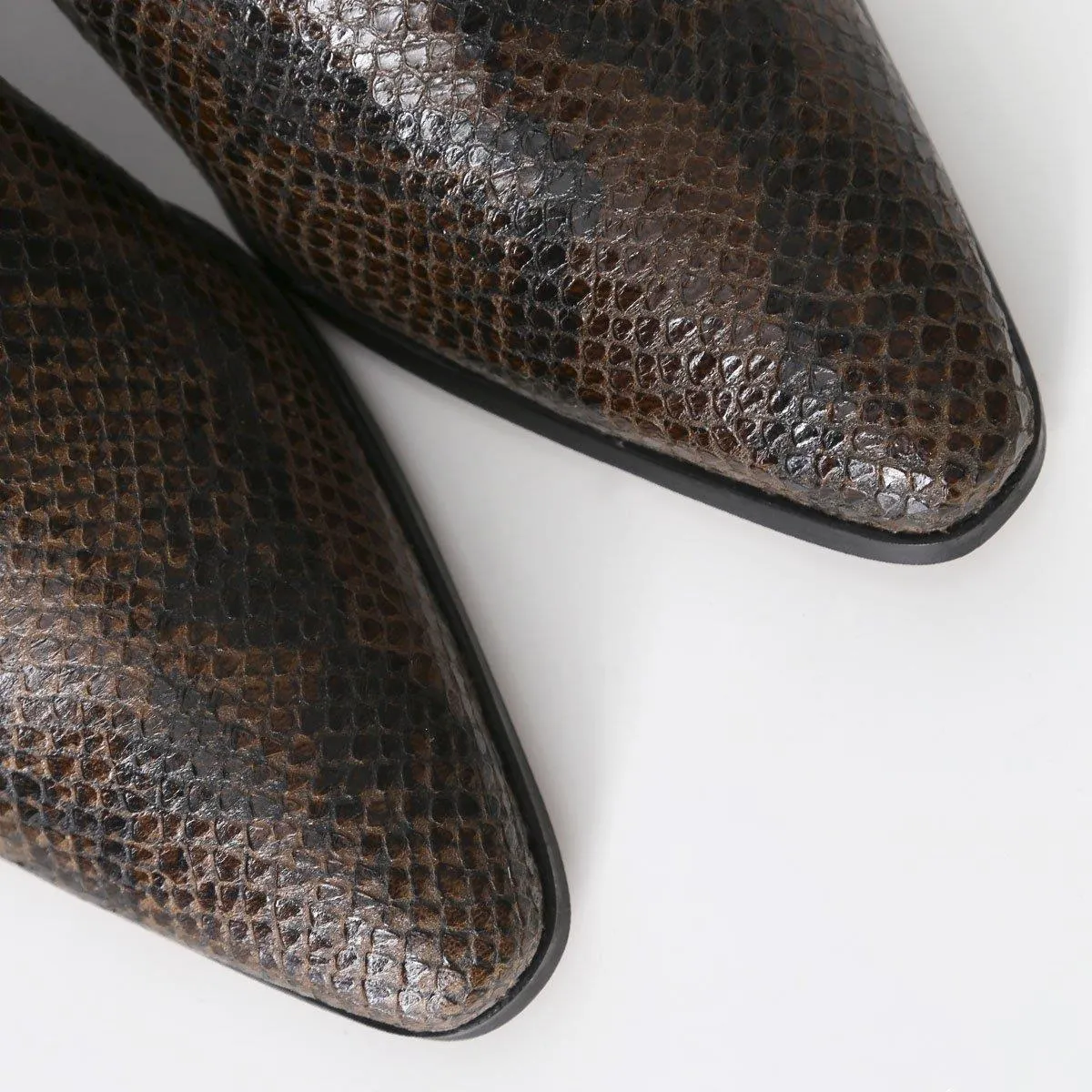 Georgia Snake Boot (Green)