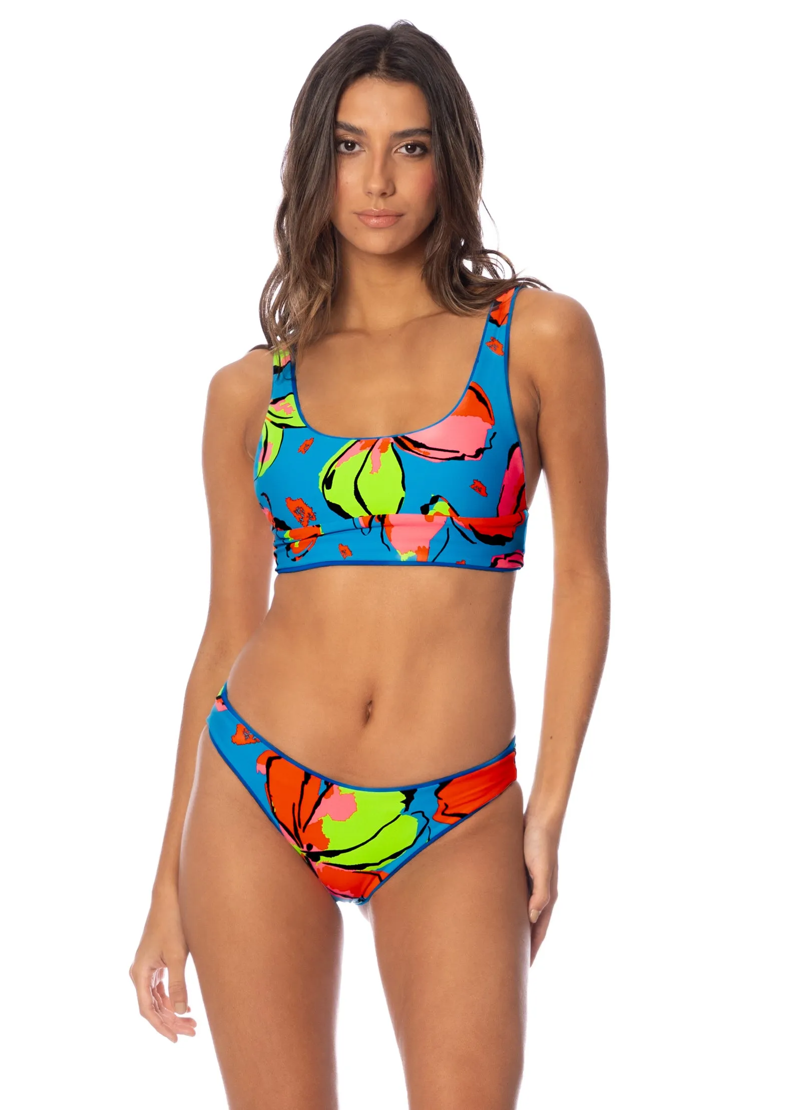 Maaji Ocean Blue Donna Sporty Bralette Bikini Top