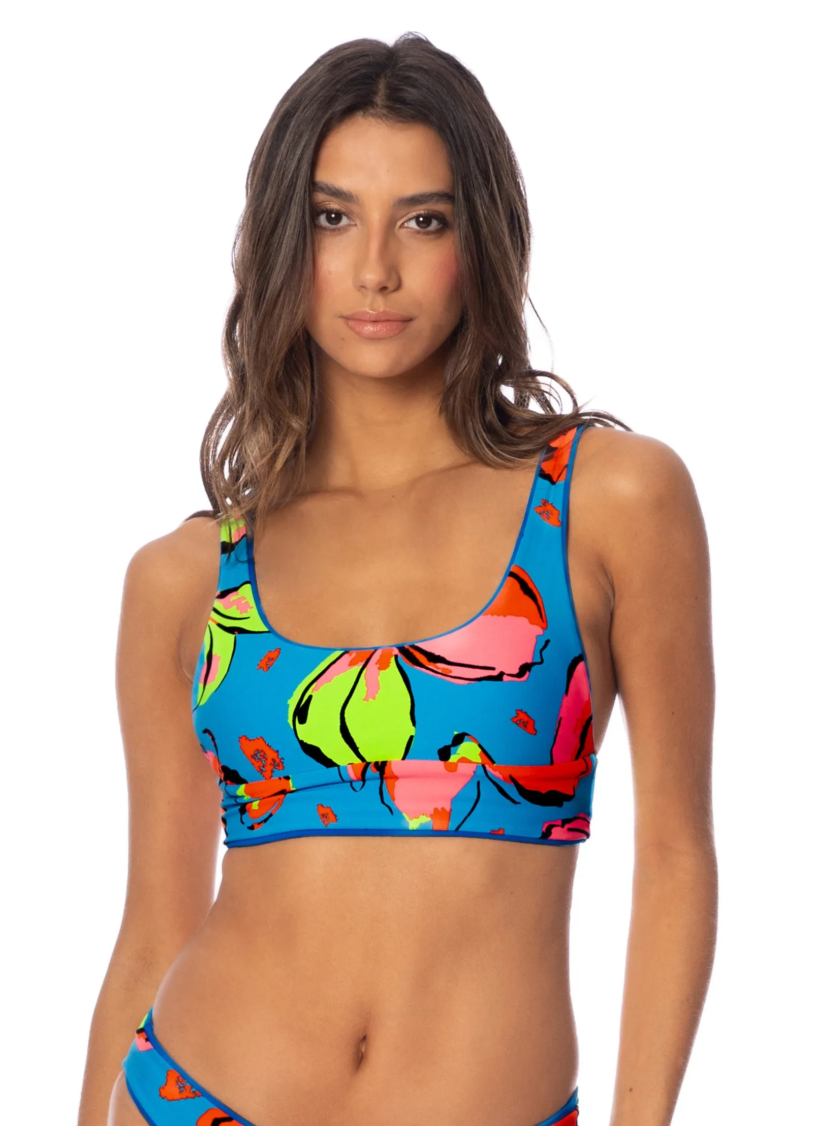 Maaji Ocean Blue Donna Sporty Bralette Bikini Top