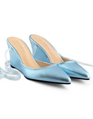 Metallic Ribbon Wedge