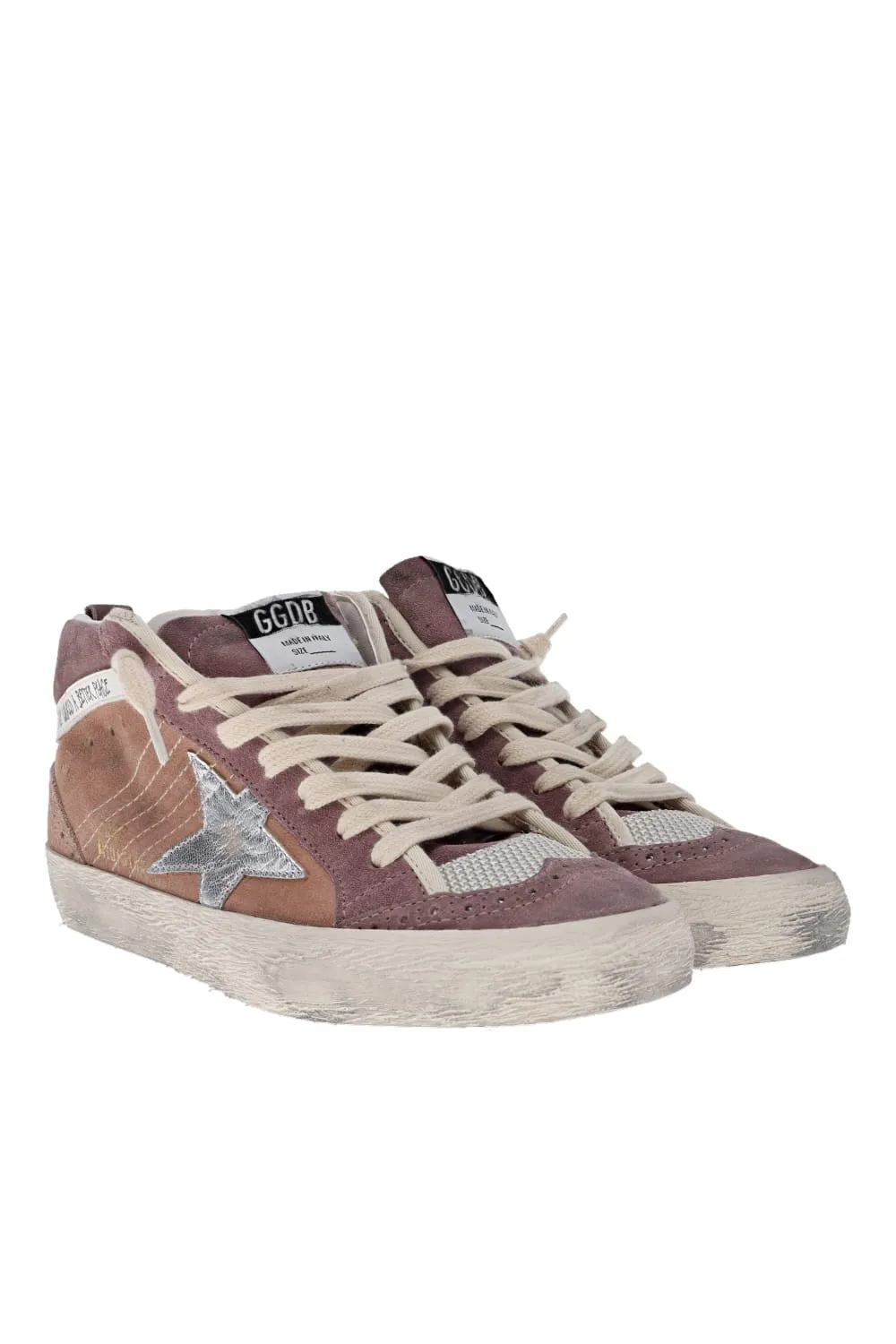 Mid Star Twilight Mauve Suede Leather Sneakers