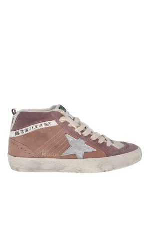 Mid Star Twilight Mauve Suede Leather Sneakers