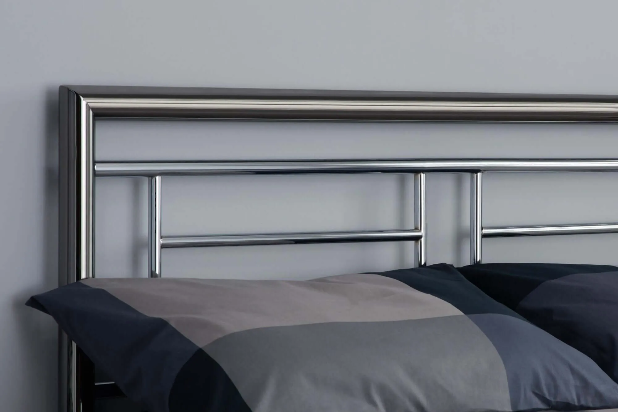 Montana Double Bed- Silver Steel Bed Frame