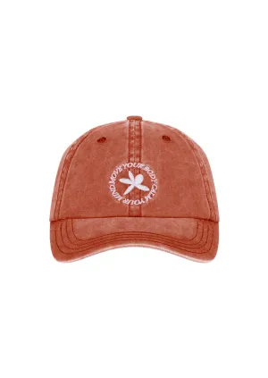 Move Your Body Dad Cap - Stone Wash Red