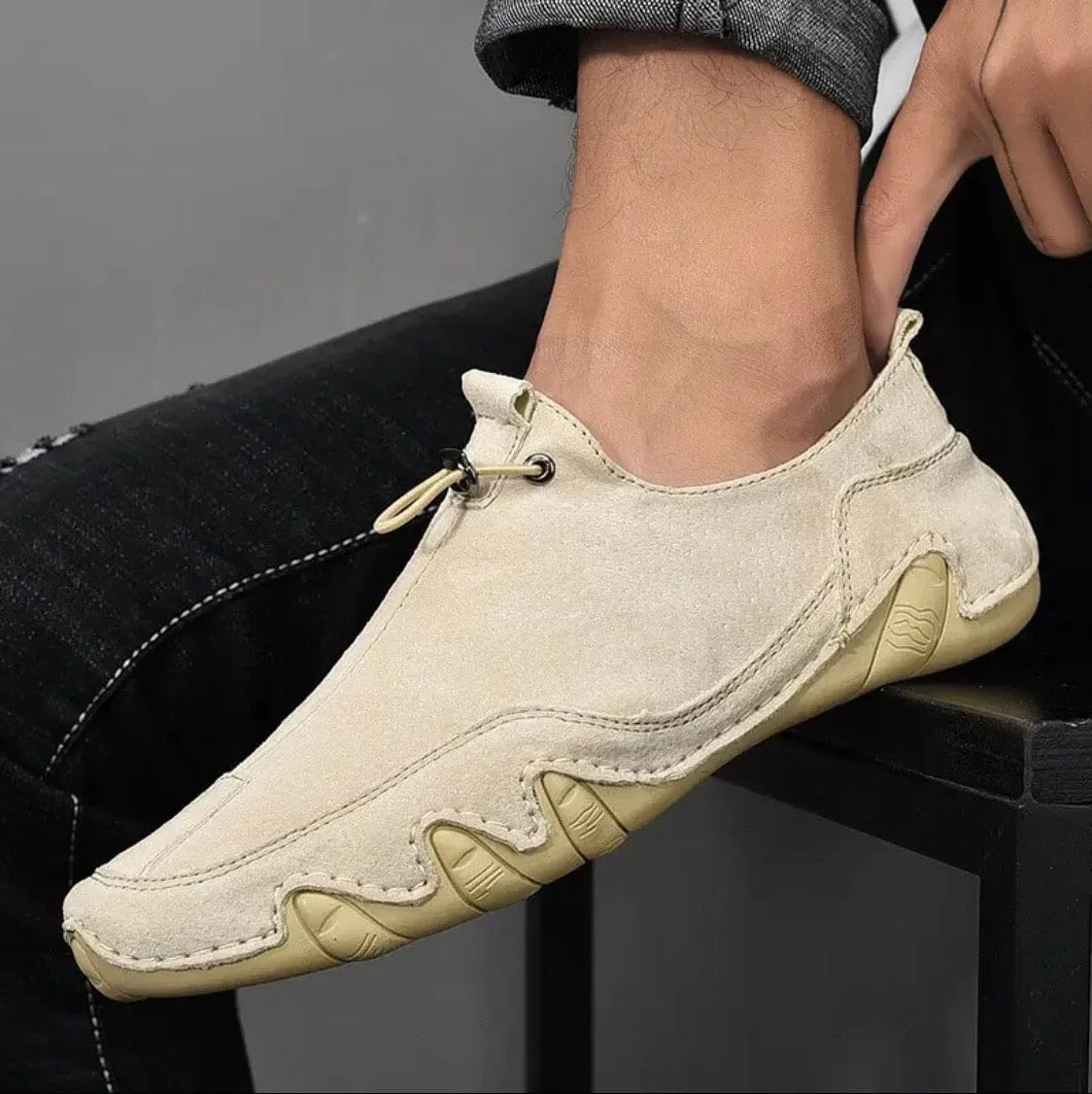 Orion Lumos Leather Casual Mens Sneakers