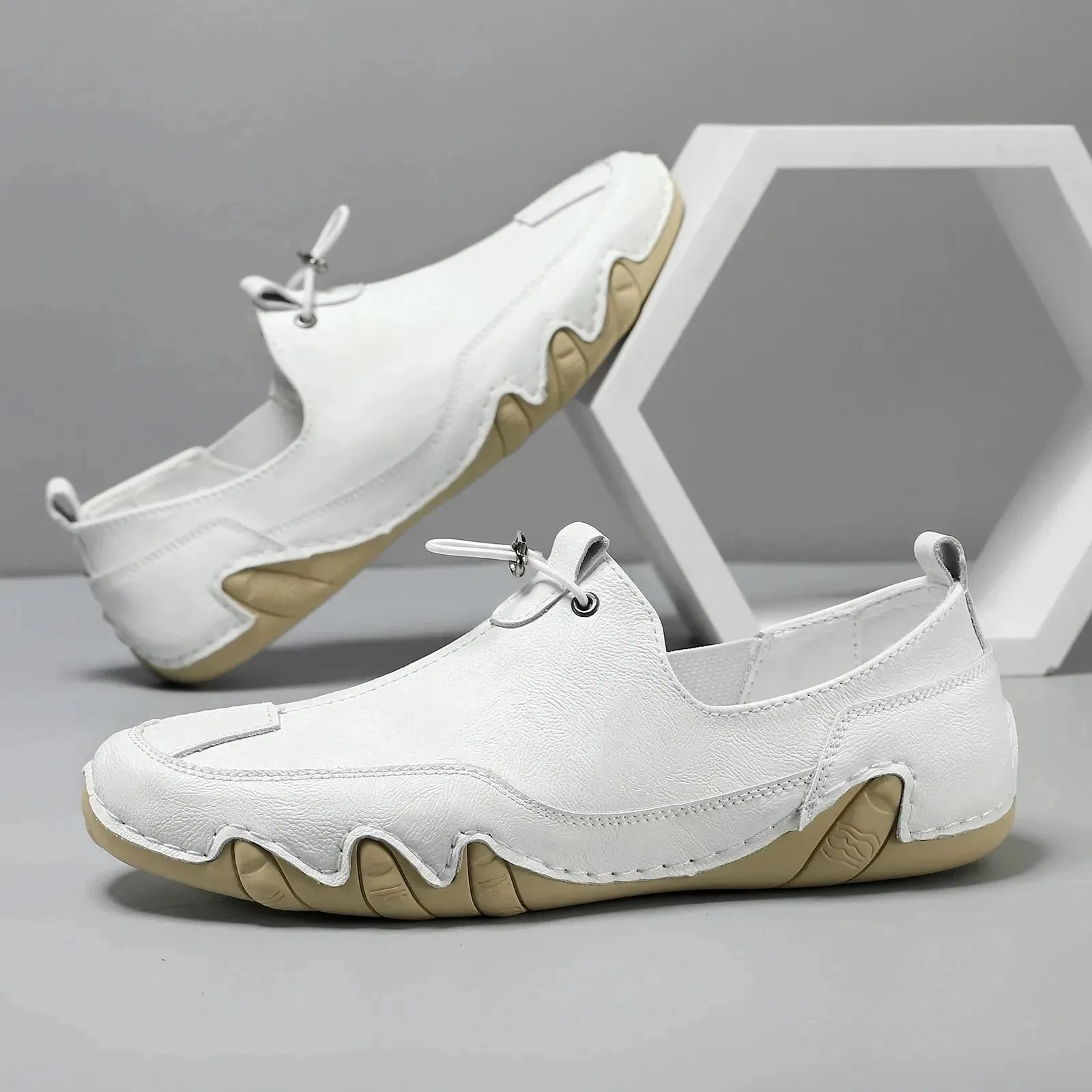 Orion Lumos Leather Casual Mens Sneakers