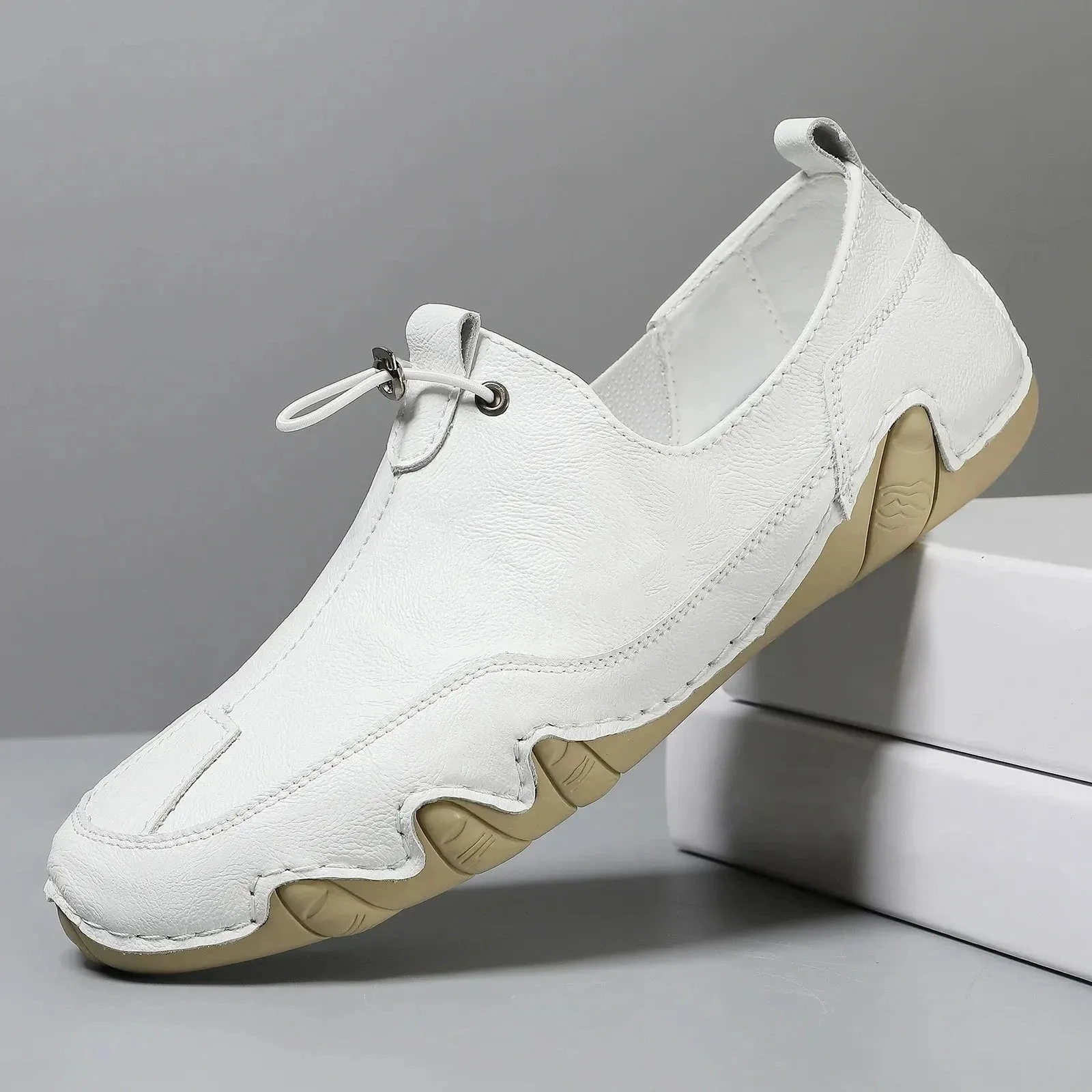 Orion Lumos Leather Casual Mens Sneakers