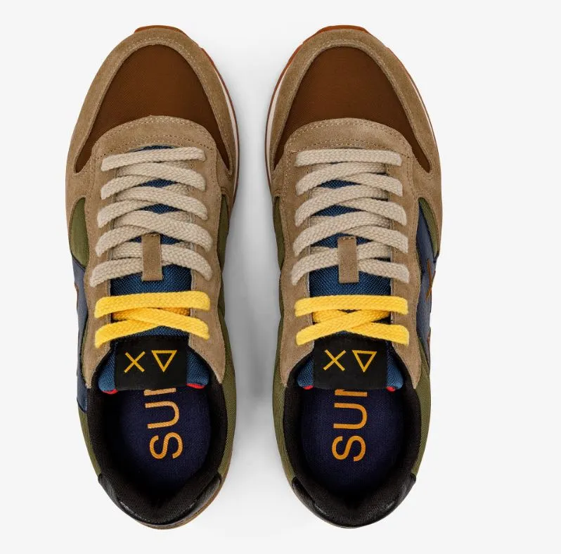 SNEAKERS JAKI BICOLOR MILITARE/BEIGE