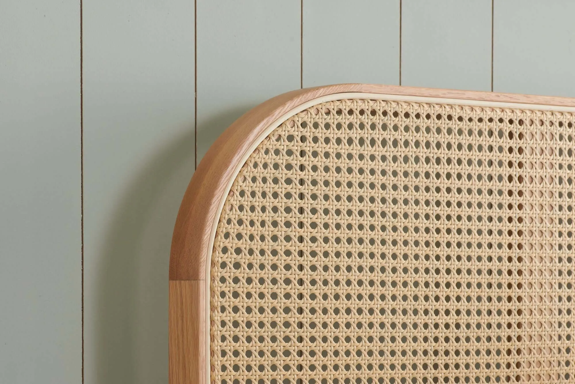 Super King Rattan Bed - Margot Oak Wood Bed Frame