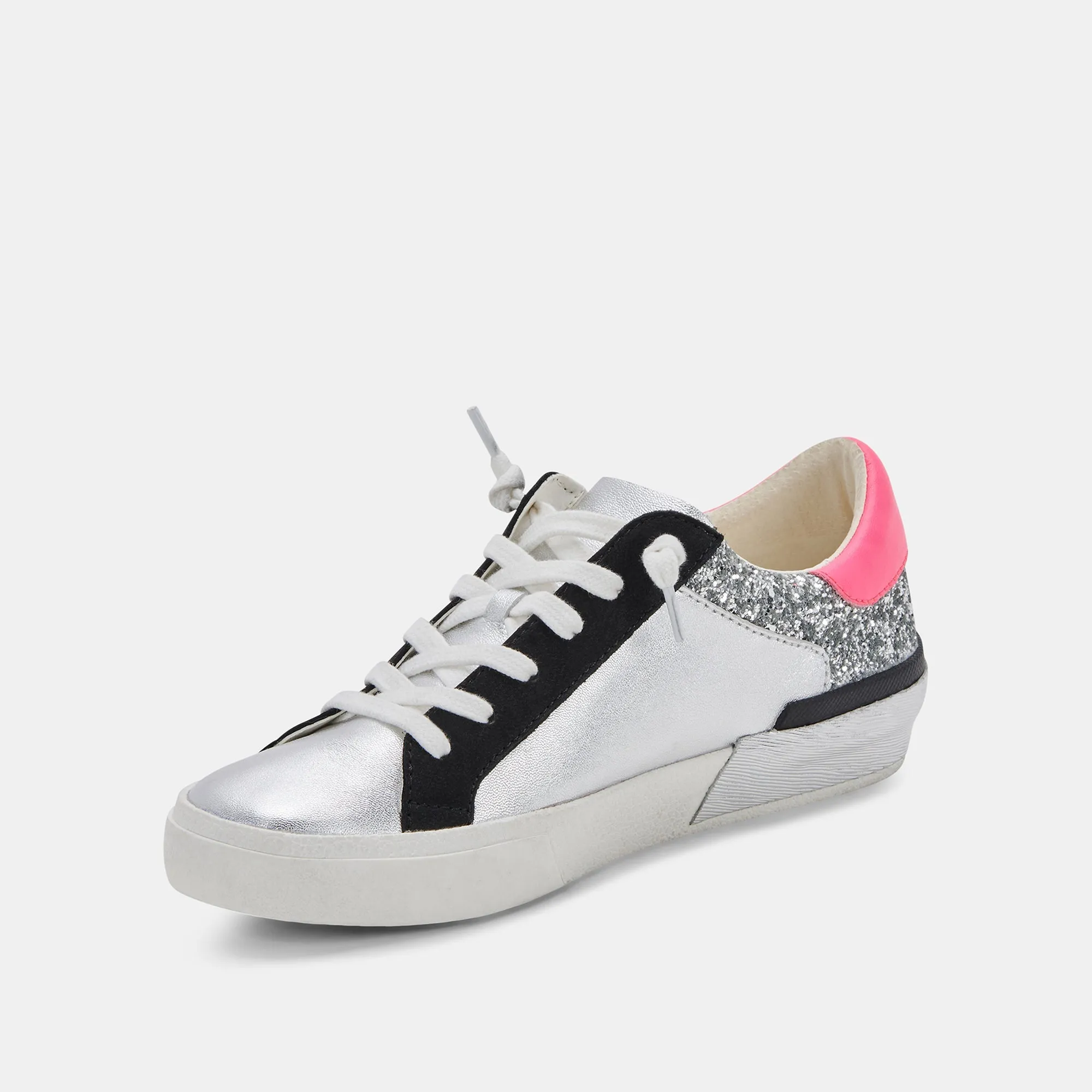 ZINA SNEAKERS DK SILVER LEATHER re:vita