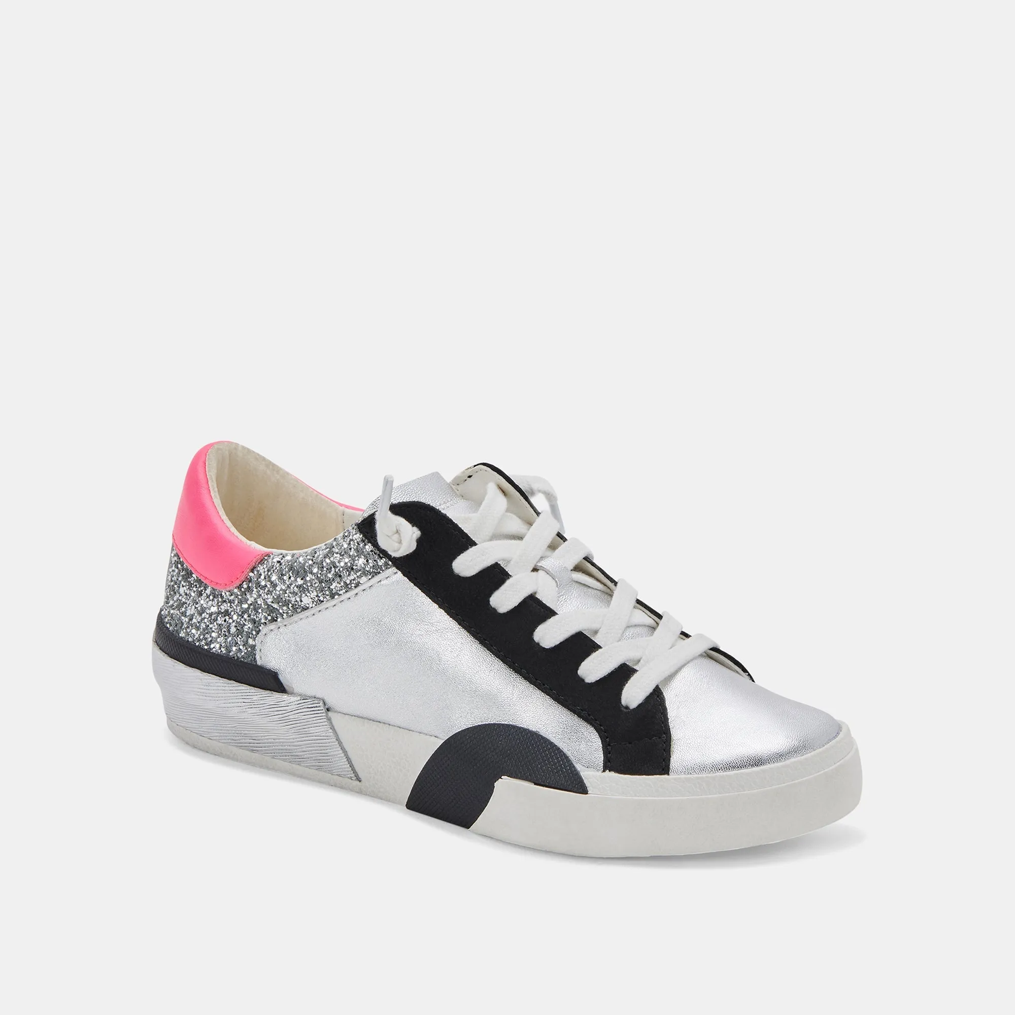 ZINA SNEAKERS DK SILVER LEATHER re:vita