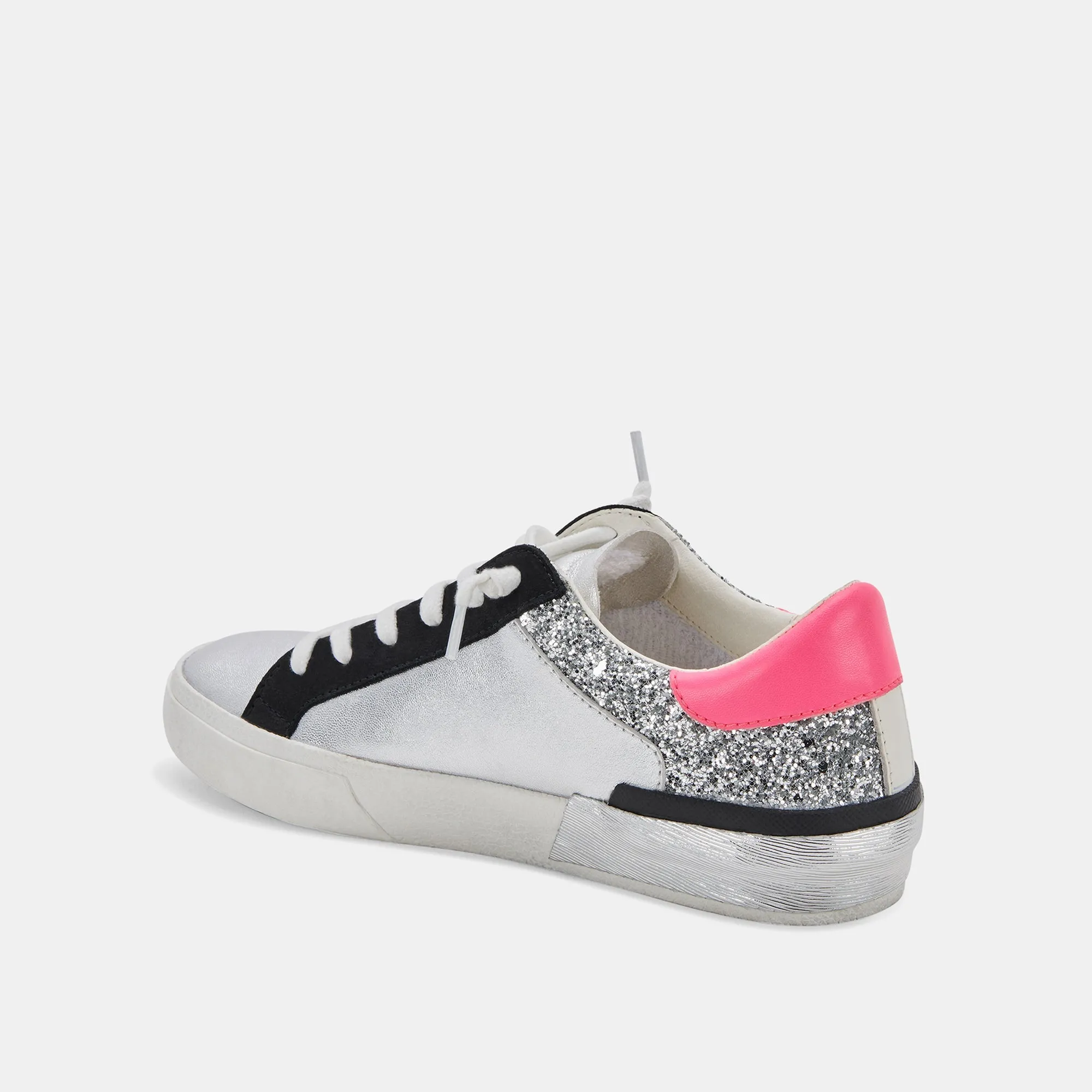 ZINA SNEAKERS DK SILVER LEATHER re:vita
